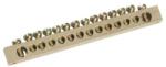 Iek Neutral bus bars with Izolators 6x9mm 14/2 (14 groups /fixture at the edges) (YNN11-14-100)