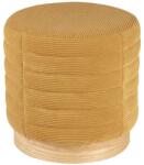 Somcasa Mustársárga színű Somcasa Saul bársony puff 40 cm (00PF201227)