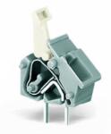 Wago Stackable PCB terminal block; push-button; 2.5 mm2; Pin spacing 7.5/7.62 mm; 1-pole; suitable for Ex-e applications; CAGE CLAMP®; commoning option; 2, 50 mm2; light gray (256-753/999-950)