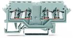 Wago Double potential terminal block; 2.5 mm2; lateral marker slots; for DIN-rail 35 x 15 and 35 x 7.5; CAGE CLAMP®; 2, 50 mm2; gray (280-626)