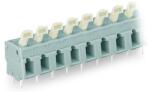 Wago PCB terminal block; push-button; 2.5 mm2; Pin spacing 7.5/7.62 mm; 12-pole; suitable for Ex-e applications; CAGE CLAMP®; commoning option; 2, 50 mm2; light gray (257-512/000-009/999-950)