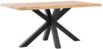 sømcasa Tölgy étkezőasztal Somcasa Grace 180 x 95 cm fekete alappal (00MS207407)