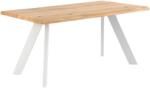 sømcasa Tölgyfa étkezőasztal Somcasa Lucina 220 x 100 cm fehér alappal (00MS208617)