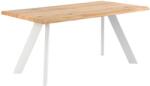 sømcasa Tölgyfa étkezőasztal Somcasa Lucina 140 x 90 cm fehér alappal (00MS208217)