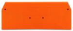 Wago End and intermediate plate; 2 mm thick; orange (279-339)