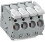 Wago PCB terminal block; lever; 6 mm2; Pin spacing 7.5 mm; 8-pole; CAGE CLAMP®; commoning option; 6, 00 mm2; gray (2706-158)