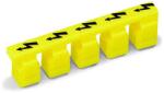 Wago Protective warning marker; with high-voltage symbol, black; for 5 terminal blocks; yellow (281-405)