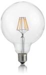 Ideal Lux Bec LED Globo transparent, dulie E27, 8 W - 3000 K, lumina calda, D: 125 mm (101347)