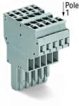 Wago 2-conductor female connector; 4 mm2; 12-pole; 4, 00 mm2; gray (769-132)