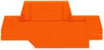 Wago End and intermediate plate; 2 mm thick; orange (279-519)
