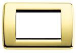 Vimar Placa ornament 3 module Rondo Vimar(Idea)metal polished gold (16753.32)