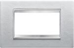 Gewiss Placa ornament Chorus LUX - LEATHER - 4 module- WHITE - CHORUS (GW16204PB)