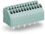 Wago PCB terminal block; push-button; 0.5 mm2; Pin spacing 2.54 mm; 6-pole; Push-in CAGE CLAMP®; 0, 50 mm2; orange (250-1406/000-012)