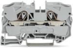 Wago 2-conductor through terminal block; 10 mm2; suitable for Ex e II applications; side and center marking; for DIN-rail 35 x 15 and 35 x 7.5; Push-in CAGE CLAMP®; 10, 00 mm2; gray (2010-1201)