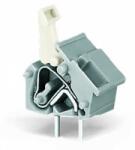 Wago Stackable PCB terminal block; push-button; 2.5 mm2; Pin spacing 10/10.16 mm; 1-pole; CAGE CLAMP®; commoning option; 2, 50 mm2; red (256-760)