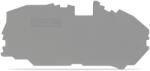 Wago End and intermediate plate; 1 mm thick; gray (2016-7691)