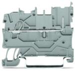 Wago 1-conductor/1-pin carrier terminal block; for DIN-rail 35 x 15 and 35 x 7.5; Push-in CAGE CLAMP®; 1, 00 mm2; blue (2020-1204)