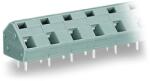 Wago PCB terminal block; 2.5 mm2; Pin spacing 10/10.16 mm; 6-pole; CAGE CLAMP®; commoning option; 2, 50 mm2; gray (236-606)