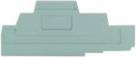 Wago End and intermediate plate; 2.5 mm thick; gray (280-305)