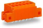 Wago PCB terminal block; 1.5 mm2; Pin spacing 3.81 mm; 6-pole; CAGE CLAMP®; clamping collar; 1, 50 mm2; orange (739-336/001-000)