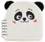 Miquelrius spirálos notesz, plüss borítású, pandás (MR8242)