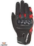 Ixon Manusi moto piele Ixon RS Rise Air MS - barbati, vara, sport, degete tactile, negru/rosu (3001110451058)