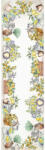 Kert és Otthon Mediterrán citromos pamut asztali futó, 45 x 140 cm (2365-45X140)