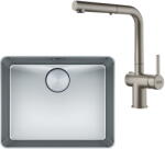 Franke Set Franke chiuveta Inox Mythos MYX 210-50 + baterie Active Twist (127.0673.494)