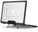 Tech-Protect Smartshell Pro tok MacBook Air 13 M2 / M3 / M4 / 2023-2025, fekete/átlátszó