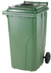  240 literes kerekes műanyag üveg hulladékgyűjtő bedobónyílással (07_3023_szelektiv)