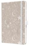 Sigel Naptár, A5, heti, 2026, kemény borító, SIGEL Jolie , Cosmic Fantasy Beige (J6349) - molnarpapir