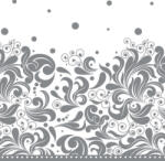 POL-MAK Díszes Silver szalvéta 20 db-os 33x33 cm PKK052635 (PKK052635)