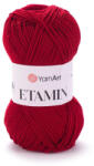 YARNART Etamin gyöngy fonal 450 Meggy piros