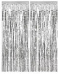  Silver Curtains, Ezüst ajtónyílásba való függöny 2 m (PNN94601)