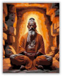 Számfestő Meditáló Sadhu a Barlangban - számfestő készlet (crea6740)