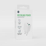 Forever Recycling Forever LSR20-AC-00 hálózati töltő 1xUSB-A és 1xUSB-C csatlakozással 20W - fehér