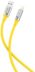 XO NB251 USB-A - Lightning kábel 6A 1m - sárga
