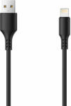 Setty USB-A - Lightning kábel 2A 3m - fekete