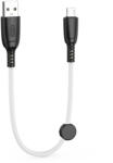 XO NB247 USB-A - microUSB kábel 0.25m 6A - fehér