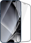 TelForceOne Fémszegélyes edzett üveg fekete szegéllyel iPhone 12/12 Pro