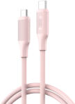 XO NB-Q265B Type-C - Type-C kábel 60W PD 1m - rózsaszín