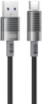 XO NB282 USB-A - Type-C kábel 6A 1m - fekete