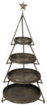 Clayre & Eef Platou 4 etaje fier maro 47x102 cm (5Y0922) Tava