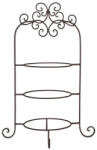 Clayre & Eef Suport 3 platouri fier maro 36x28x54 cm (6Y1249) Tava