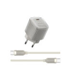 WIWU Wi-U017 Jello hálózati töltő 1xUSB-C csatlakozással + Type-C - Type-C kábel 30W GaN