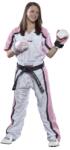 Top Ten Tricou Kickboxing Mesh , Top Ten, Alb-Roz, 150 cm (1625-17150)