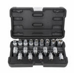 Jbm Set biti Torx T20-T70 si tubulare profil E-type E10-E24, antrenare 1/2", 19 piese, JBM 54266 (JBM-54266) Cheie tubulara