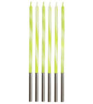 Javoli Zöld Candy Lime Green tortagyertya, gyertya szett 6 db-os (MLG171297)