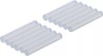 BGS DIY Cartuşe adeziv la cald | transparent | Ø 7, 5 mm, 50 mm | 12 piese, BGS DIY 80851 (B-80851)