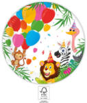 Javoli Dzsungel Balloons papírtányér 8 db-os 23 cm FSC (PNN93779)